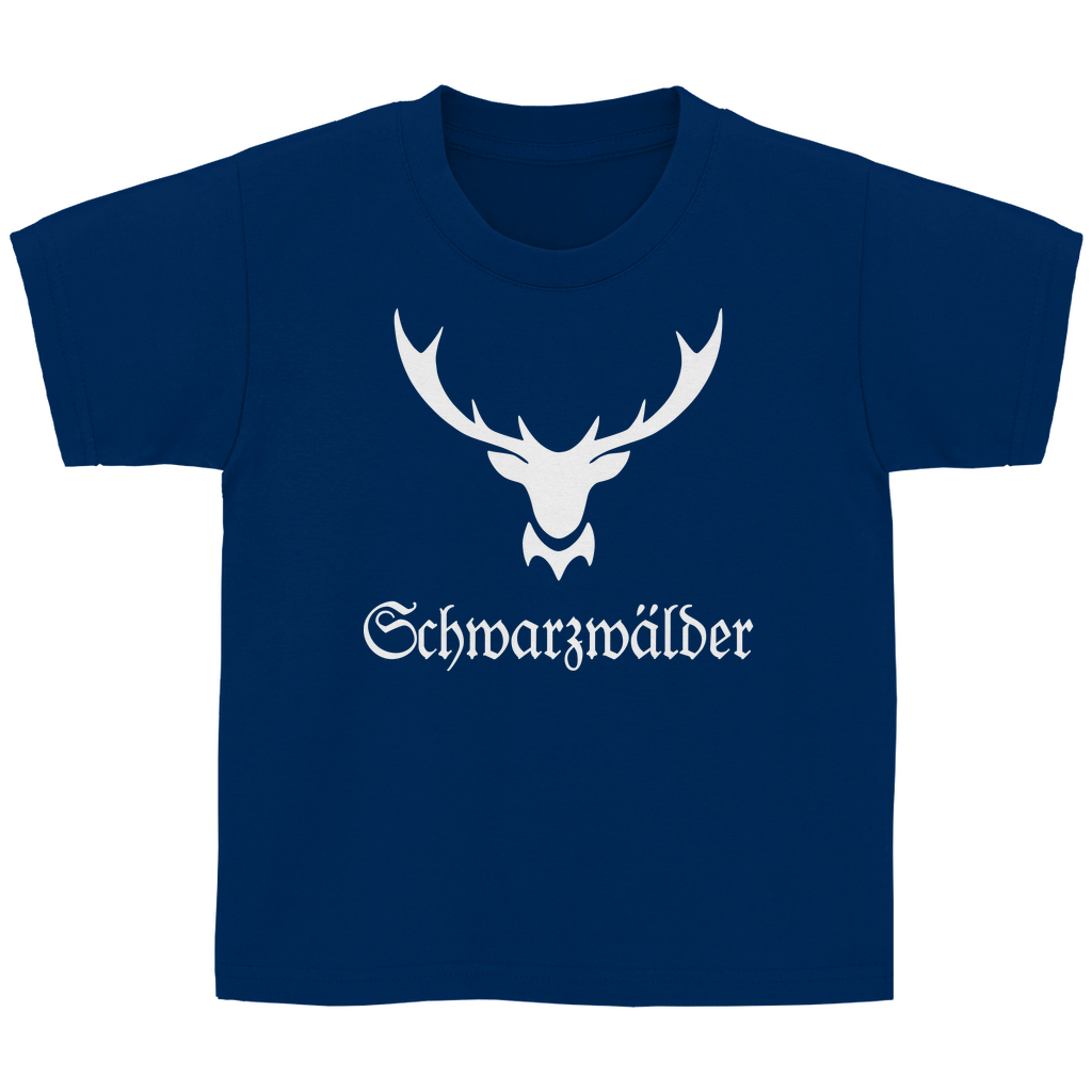 Kinder Basic T-Shirt Schwarzwälder Hirschgeweih