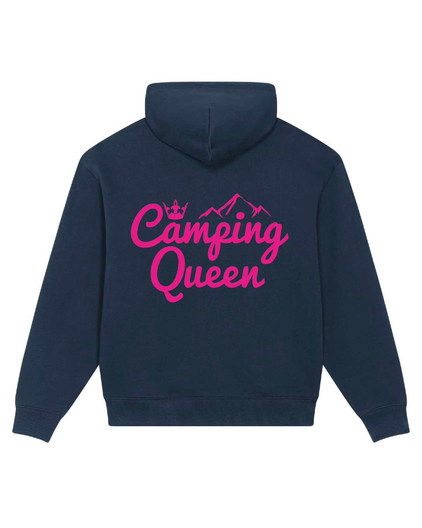 Camping Queen | Organic Heavyweight OVERSIZED Sweatjacke Rückendruck