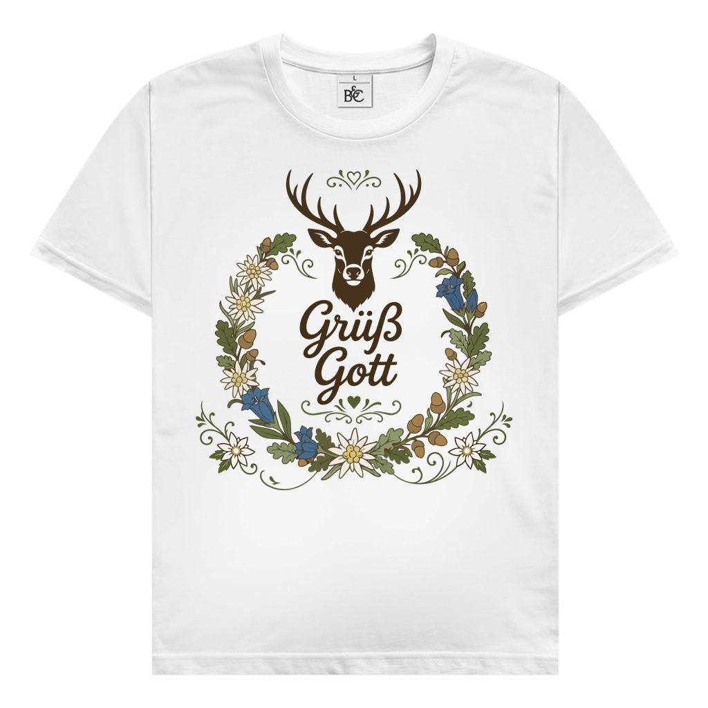 Grüß Gott Hirsch | Premium T-Shirt