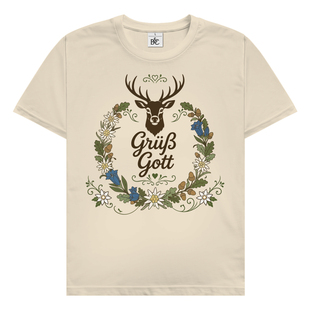 Grüß Gott Hirsch | Premium T-Shirt