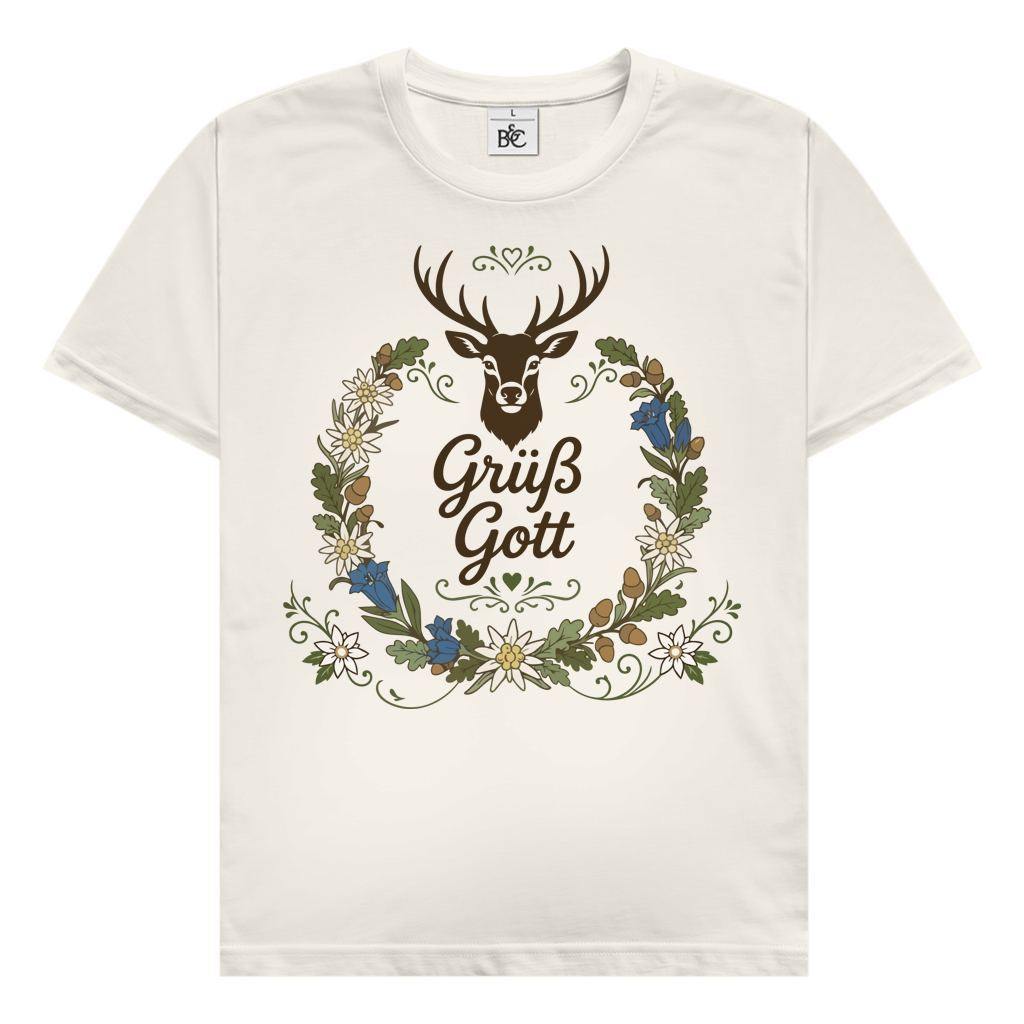 Grüß Gott Hirsch | Premium T-Shirt