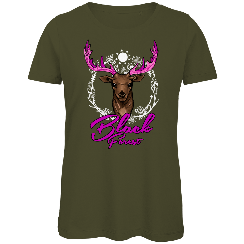Black Forest Hirsch | Organic Damen T-Shirt