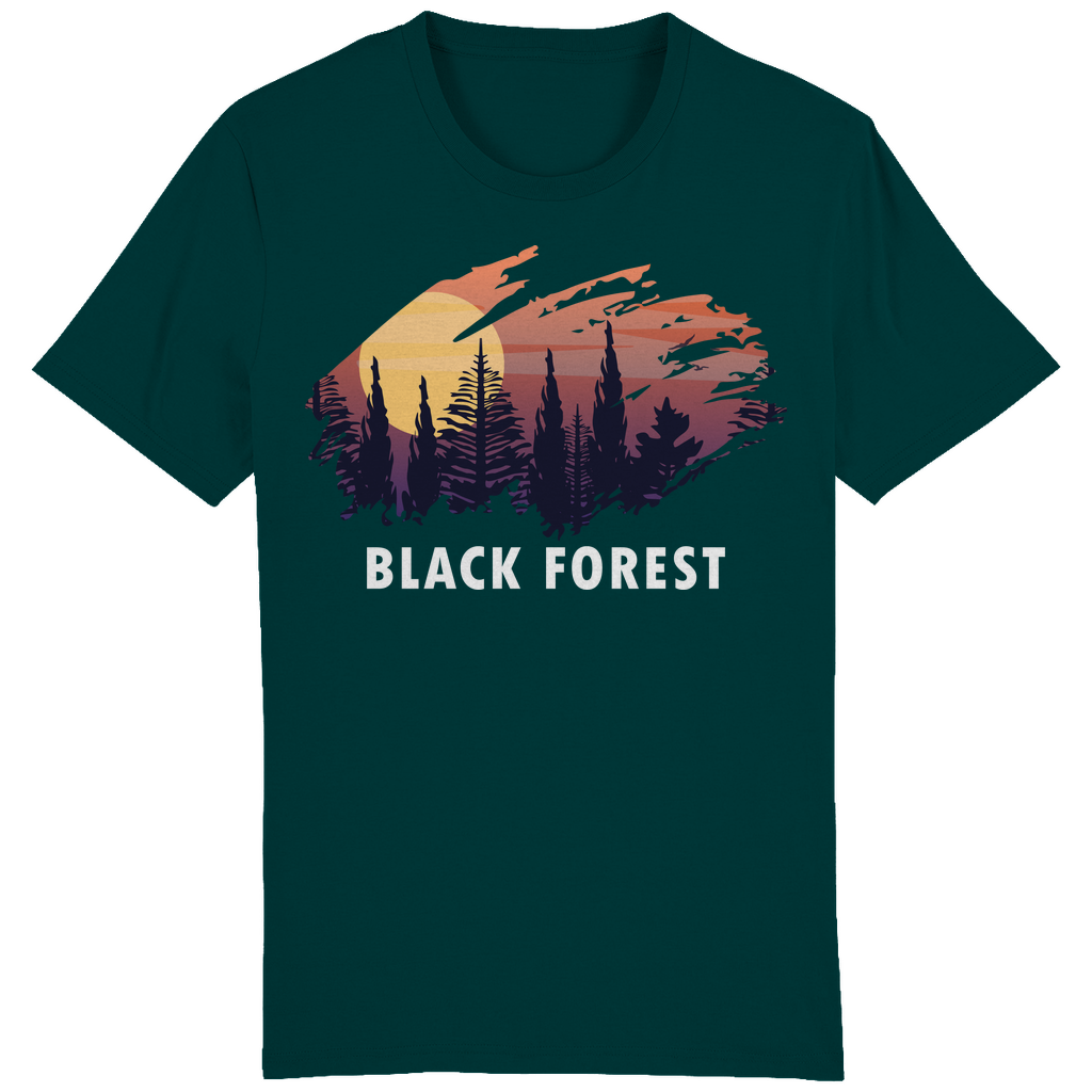 Black Forest Sonnenuntergang | Organic T-Shirt