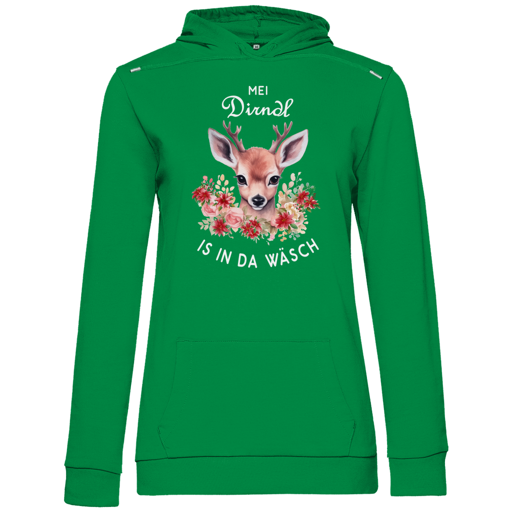 Mei Dirndl is in da Wäsch | Damen Hoodie