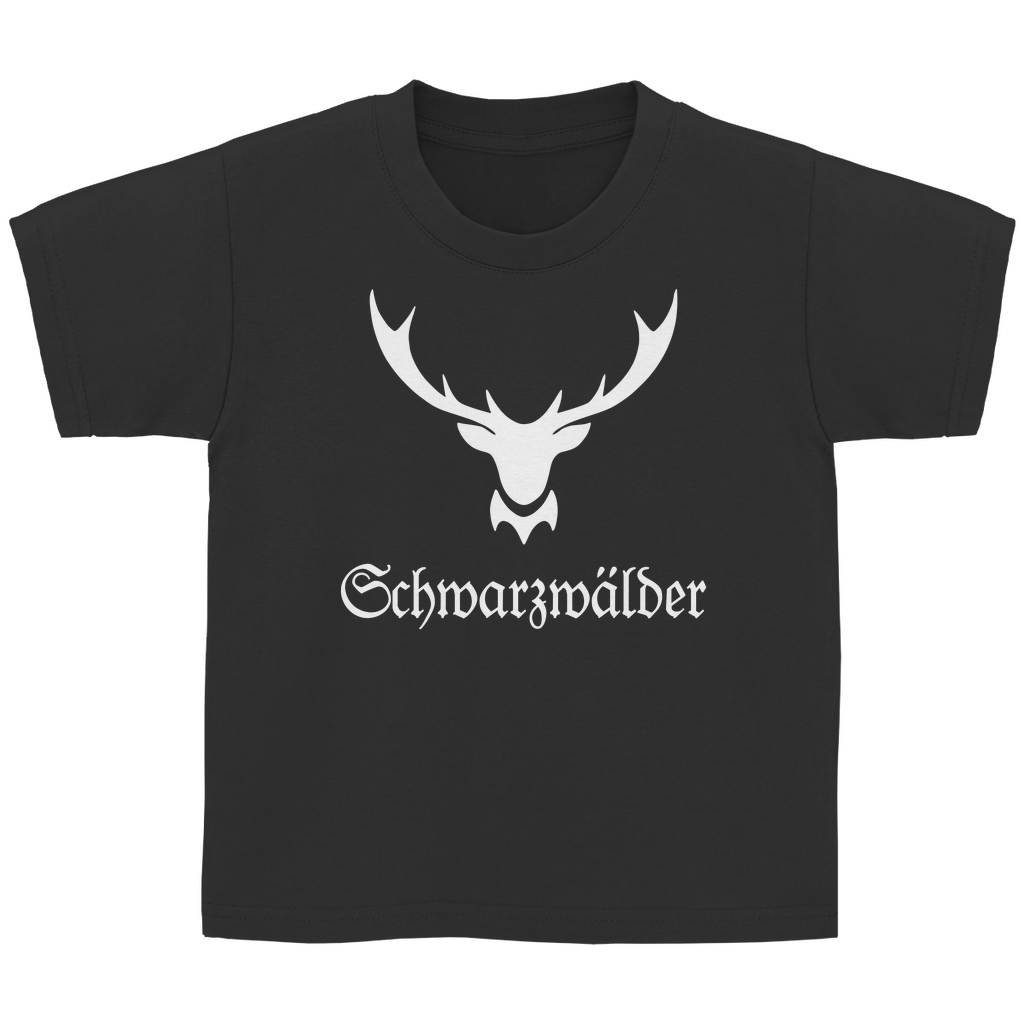Kinder Basic T-Shirt Schwarzwälder Hirschgeweih