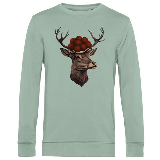 Hirsch mit Bollenhut | Organic Sweatshirt