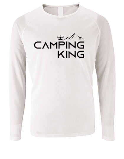 Camping King | Herren Sport Langarmshirt Gr. M