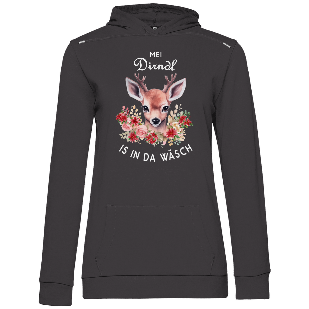 Mei Dirndl is in da Wäsch | Damen Hoodie