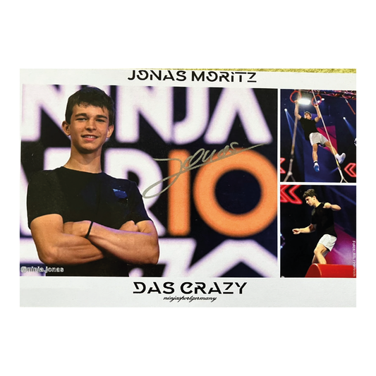 Jonas Moritz | Autogrammkarte mit persönlicher Widmung