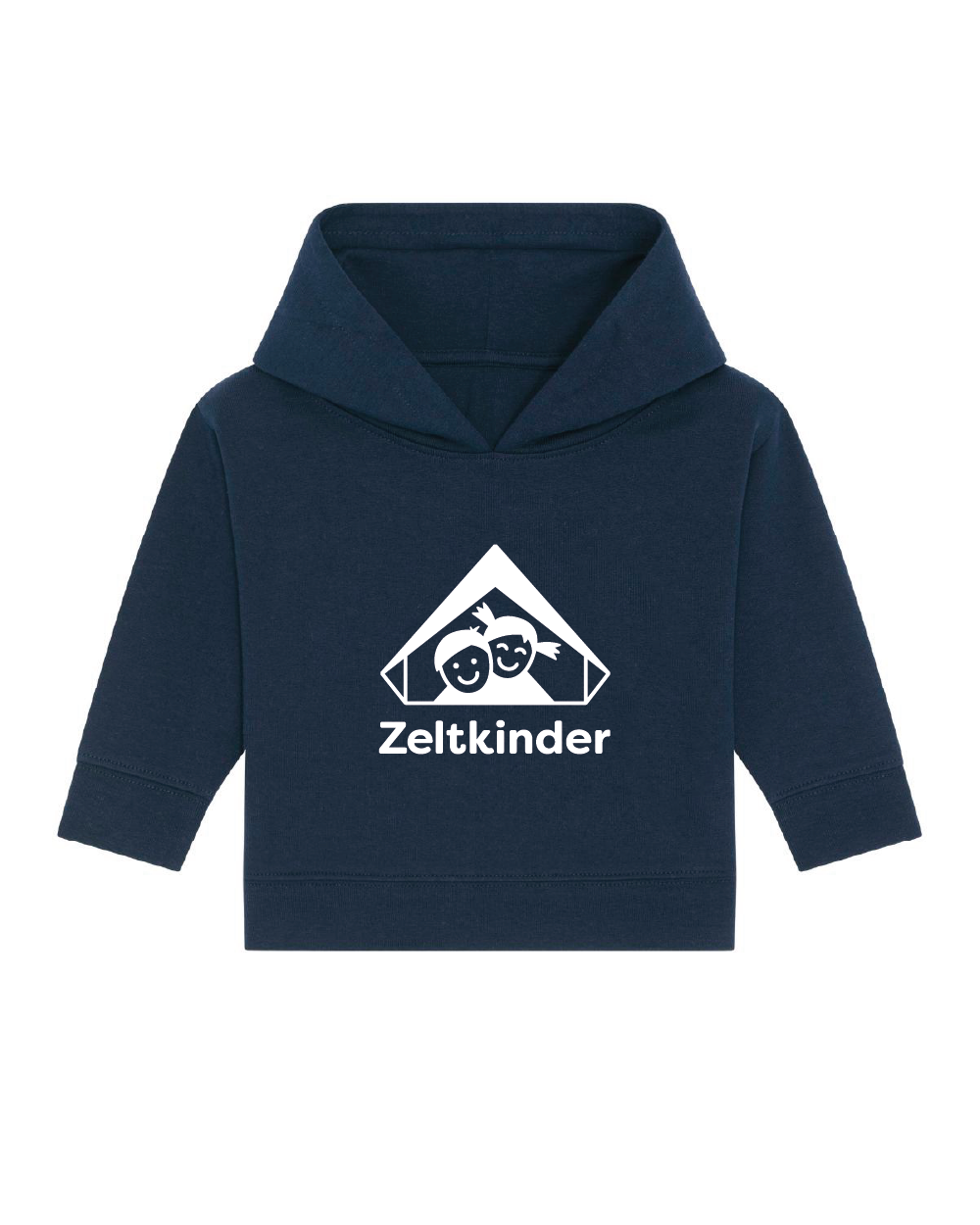 Zeltkinder | Bio Baby Hoodie | Frontdruck