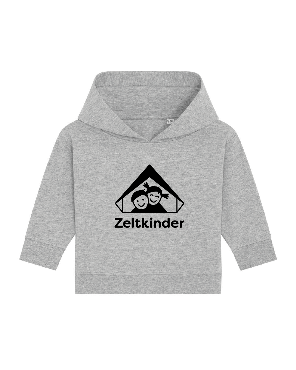 Zeltkinder | Bio Baby Hoodie | Frontdruck