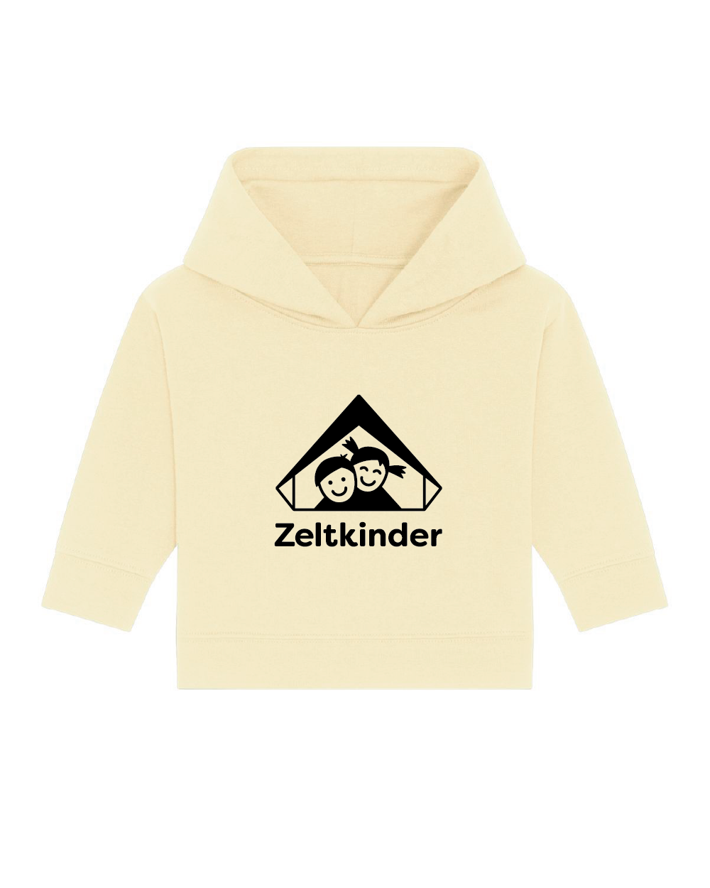 Zeltkinder | Bio Baby Hoodie | Frontdruck