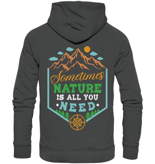 Sometimes | Organic Hoodie Rückendruck