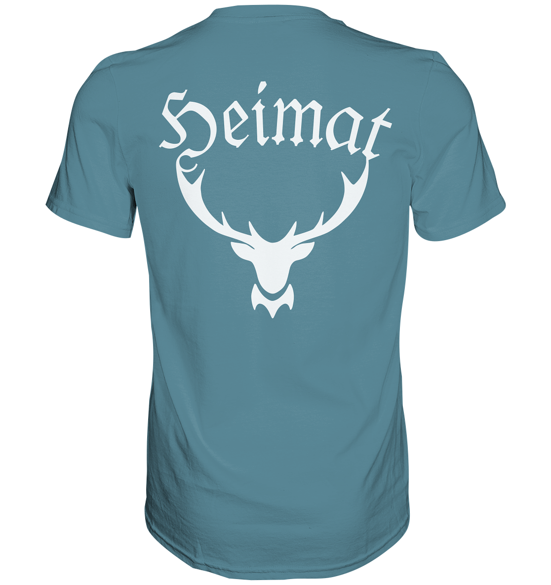 Heimat Hirschgeweih | T-Shirt Rückendruck