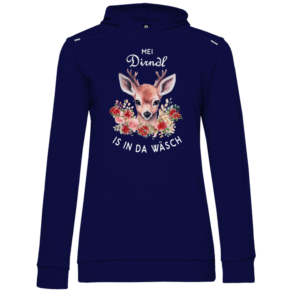 Mei Dirndl is in da Wäsch | Damen Hoodie