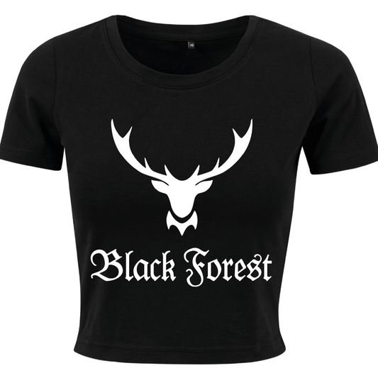 Black Forest Hirschgeweih | Damen Crop Top Gr. M