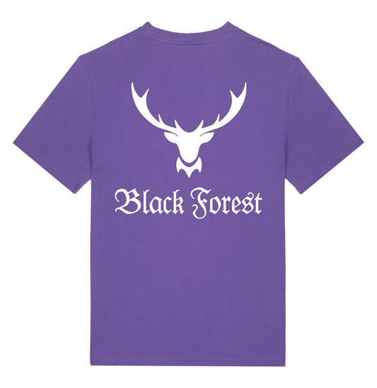 Black Forest Hirschgeweih | Premium T-Shirt Rückendruck Gr. 3XL