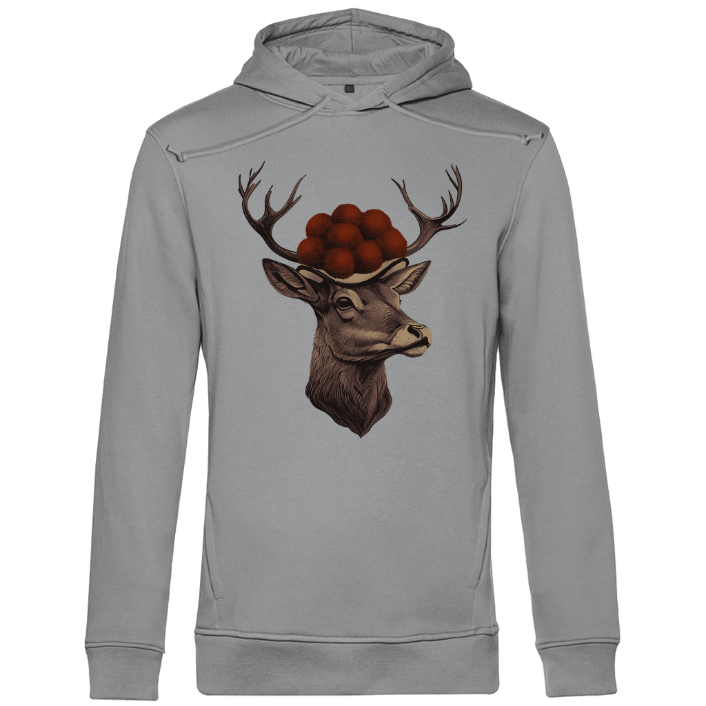 Hirsch mit Bollenhut | Organic Hoodie