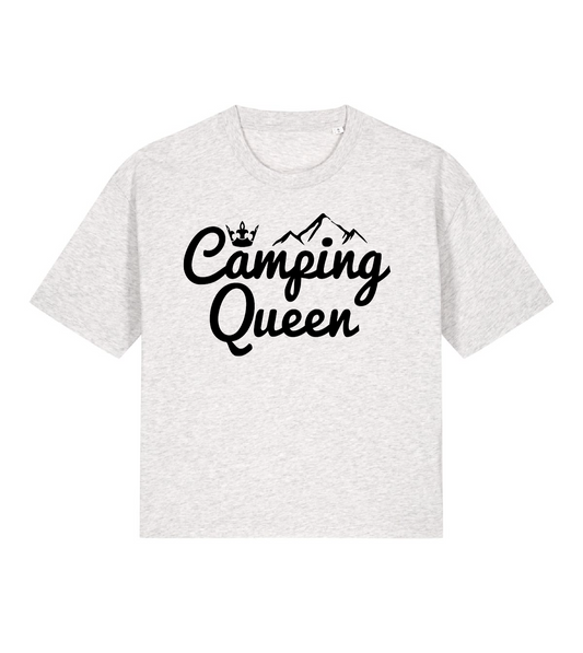 Camping Queen | Lässiges Organic Damen Shirt Gr. M