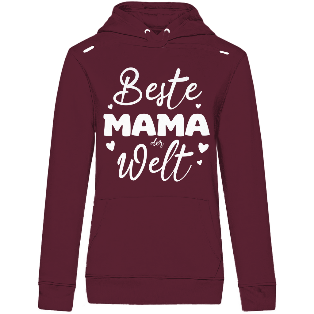Damen Premium Bio Hoodie Beste Mama der Welt