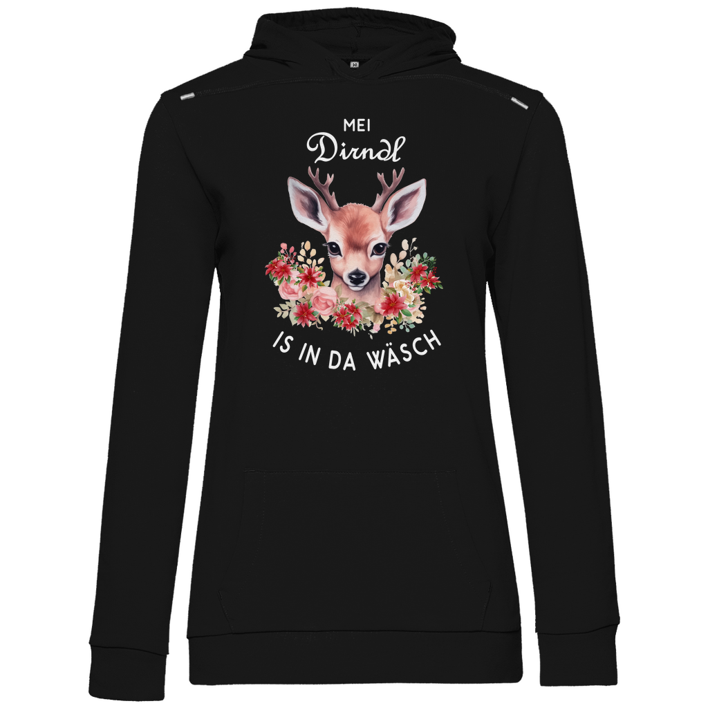 Mei Dirndl is in da Wäsch | Damen Hoodie