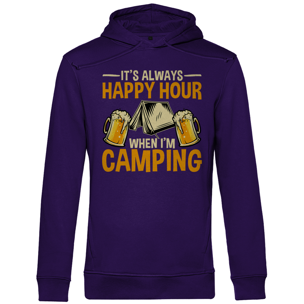 It's Always Happy Hour When I'm Camping | Organic Hoodie