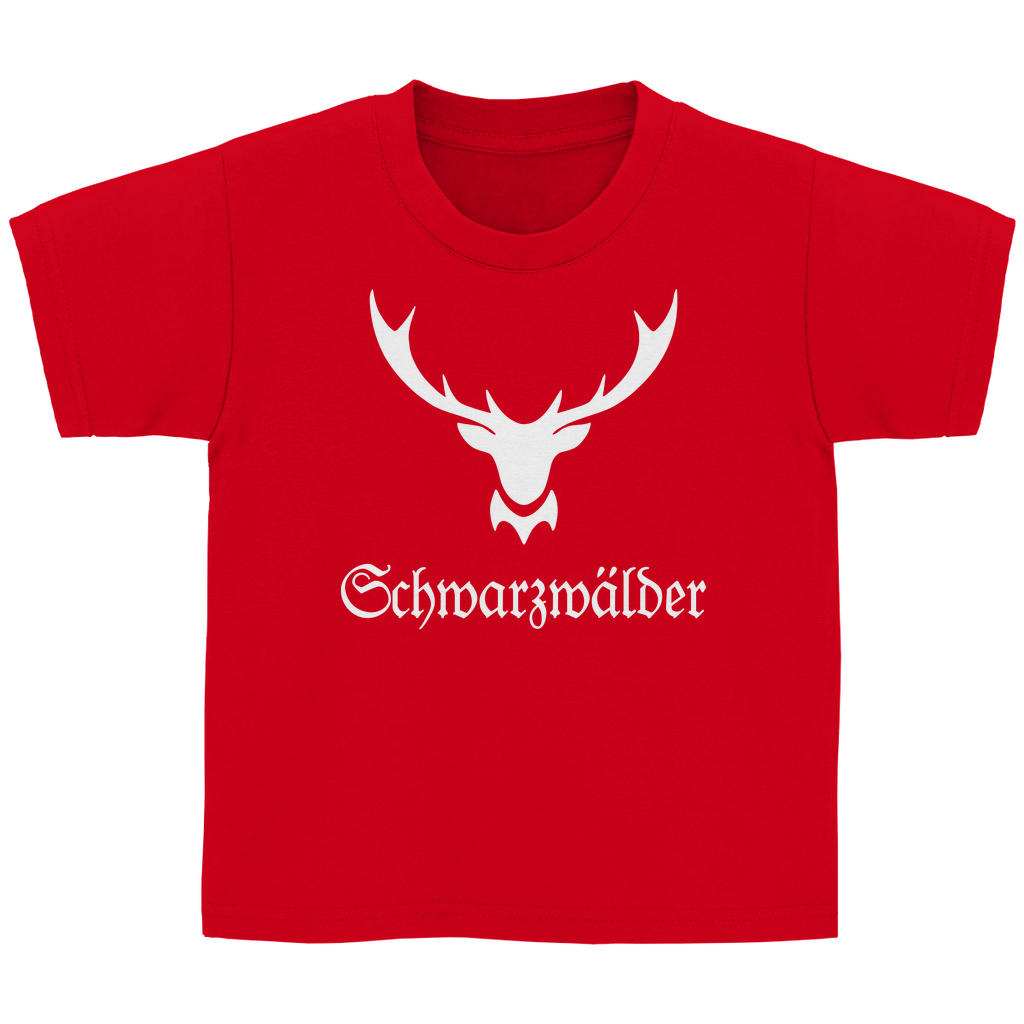 Kinder Basic T-Shirt Schwarzwälder Hirschgeweih