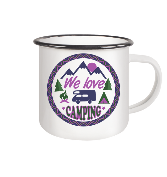 We Love Camping | Emaille Tasse