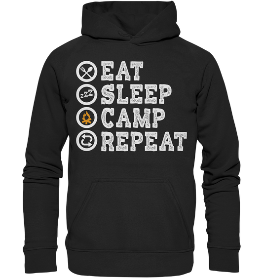 Eat Sleep Camp Repeat | Kinder Hoodie