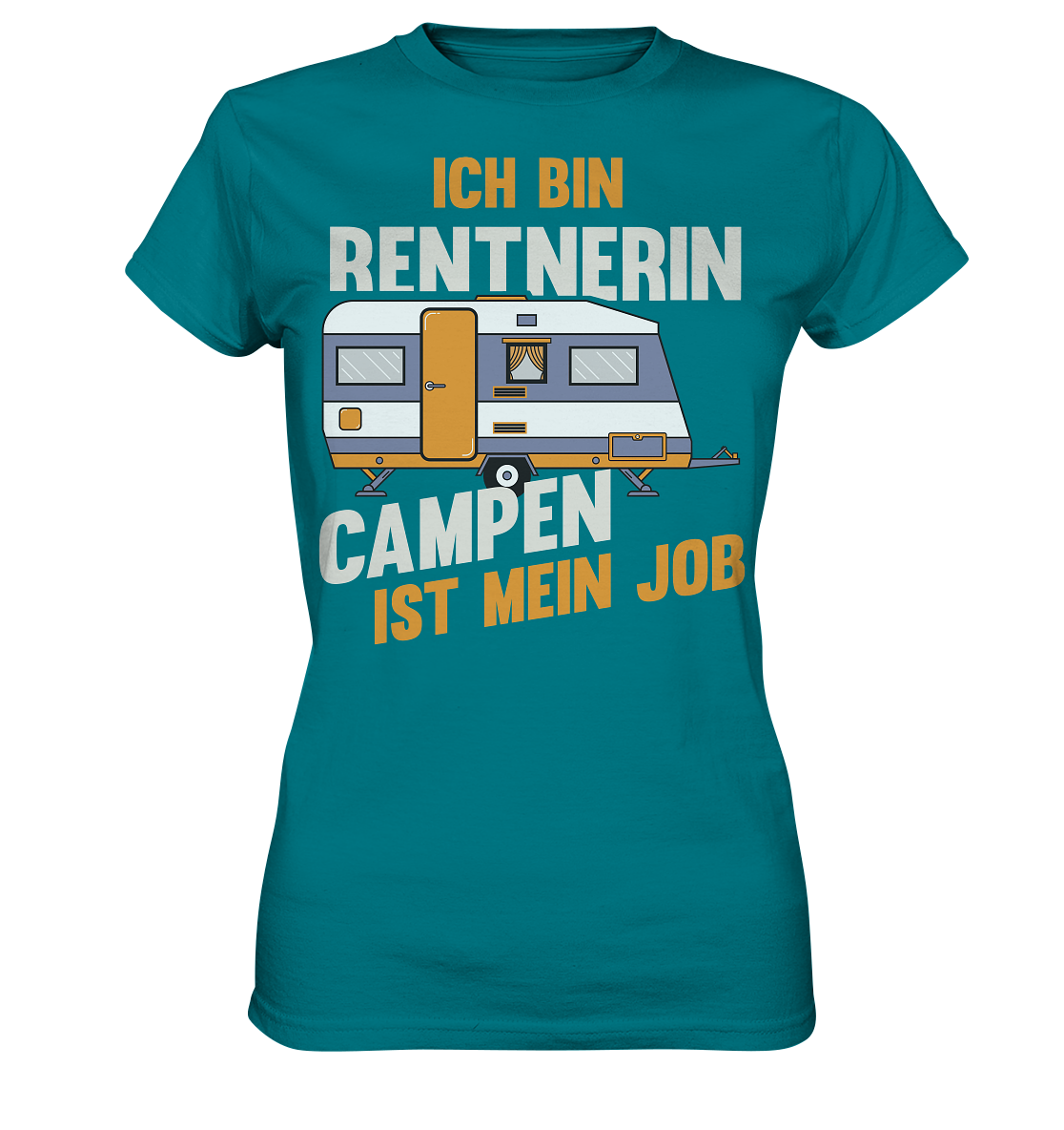 Rentnerin Camping Wohnwagen - Ladies Premium Shirt