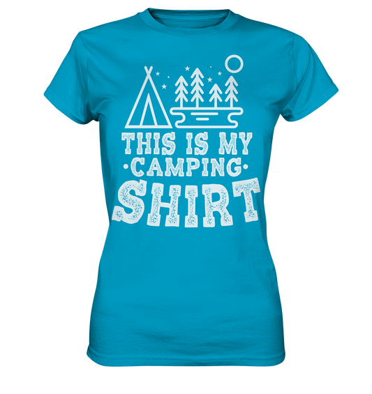 This Is My Camping Shirt - Ladies Premium Shirt