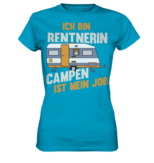 Rentnerin Camping Wohnwagen - Ladies Premium Shirt