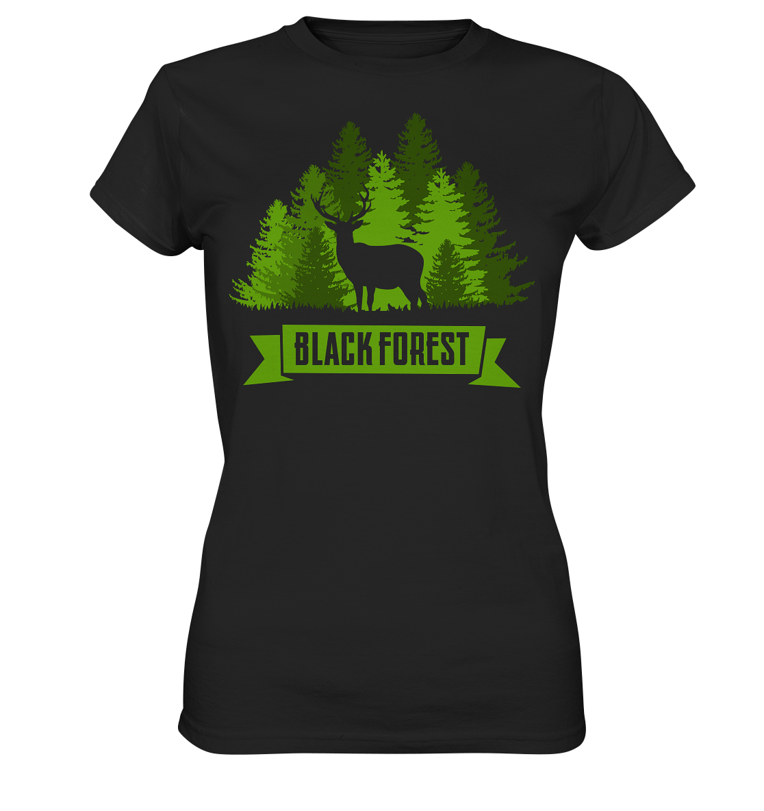 Hirsch&Wald - Schwarzwaldmädels | Damenshirt beidseitig bedruckt