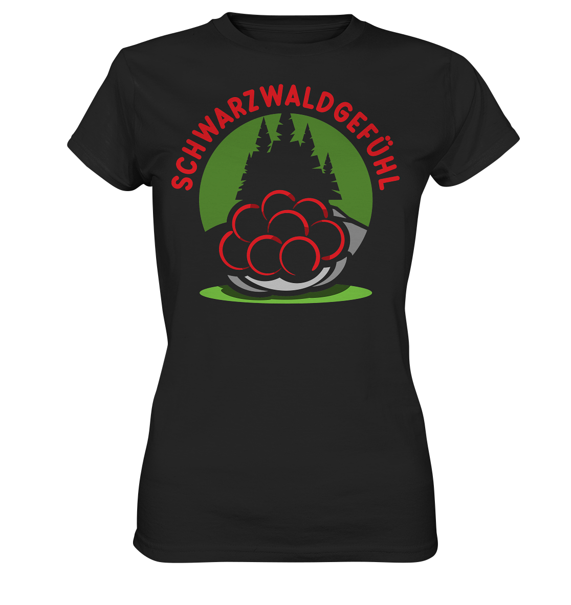 Schwarzwaldgefühl - Schwarzwaldmädels | Damenshirt beidseitig bedruckt