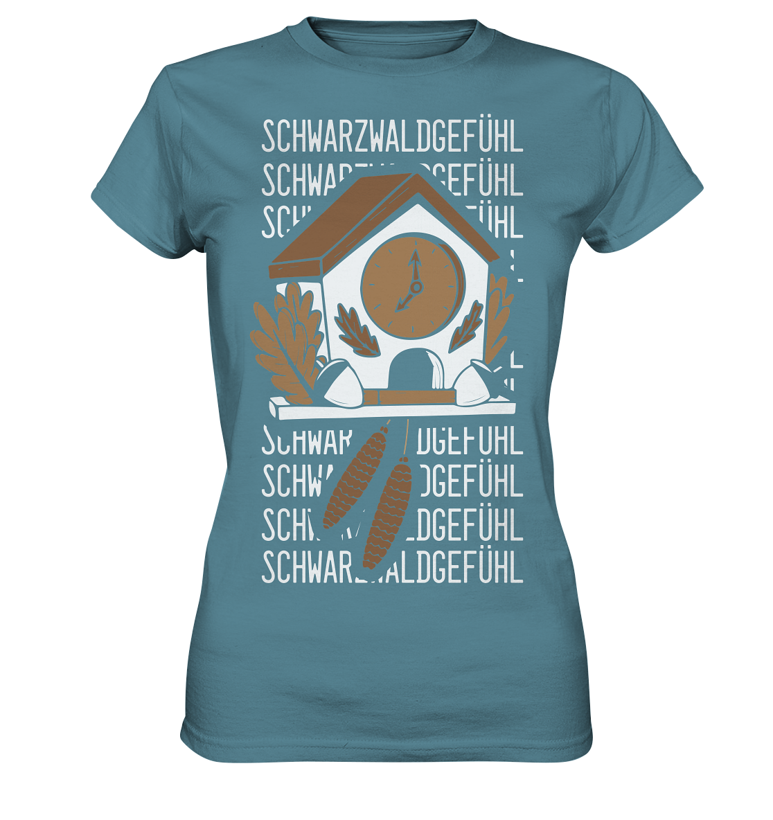 Schwarzwaldgefühl Kuckucksuhr - Ladies Premium Shirt