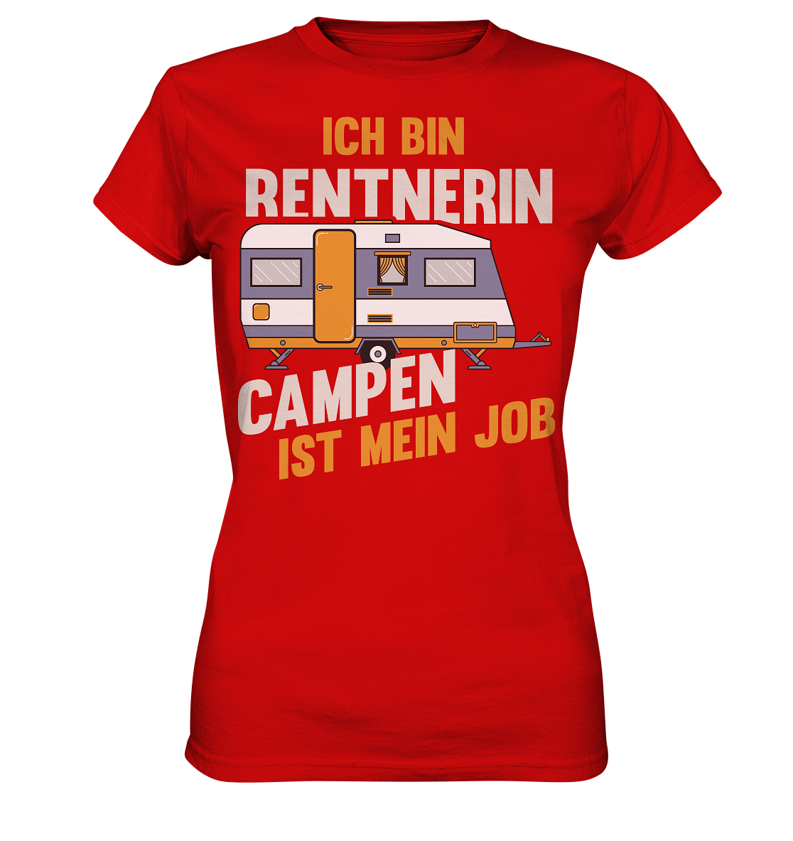 Rentnerin Camping Wohnwagen - Ladies Premium Shirt