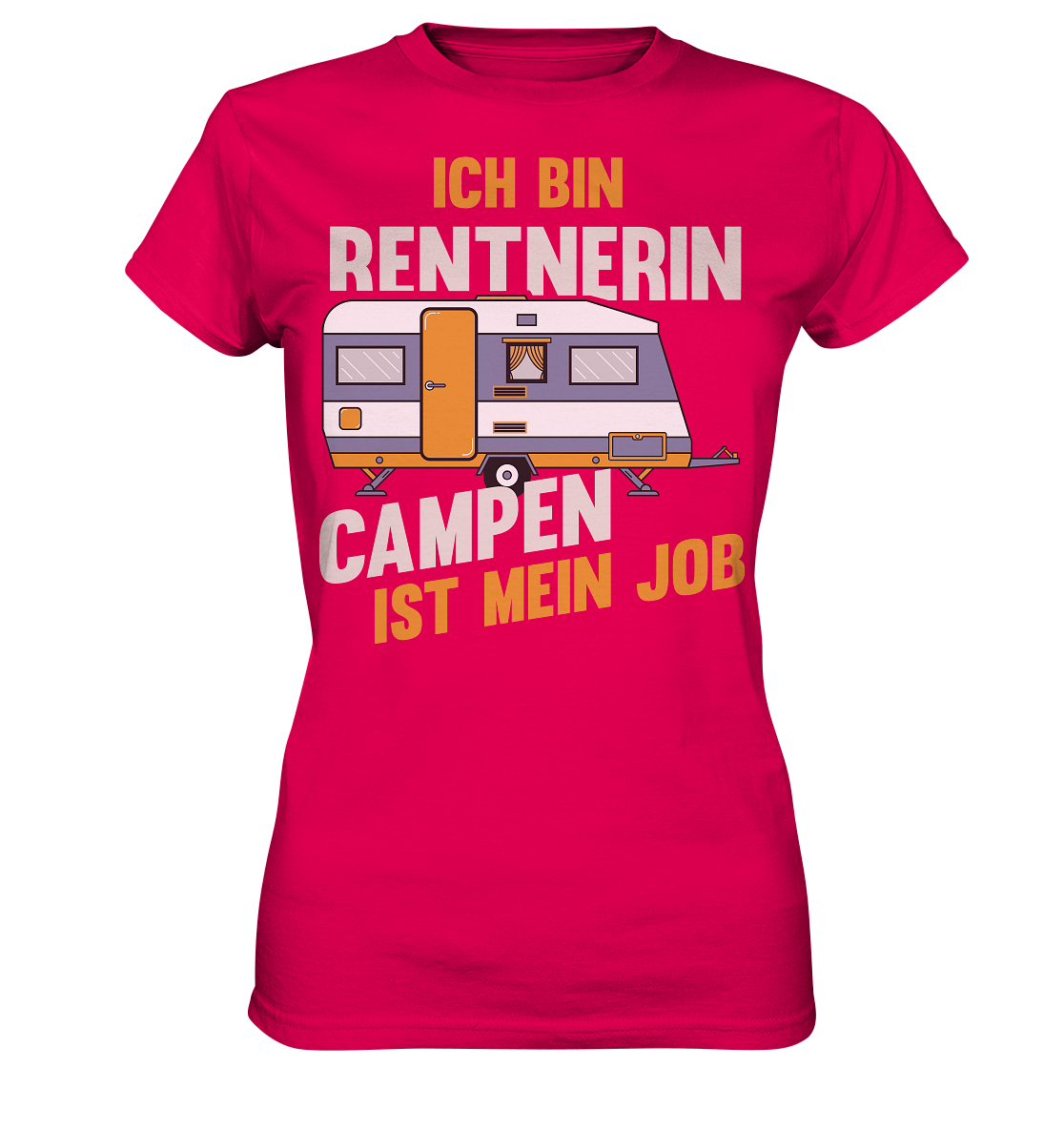 Rentnerin Camping Wohnwagen - Ladies Premium Shirt