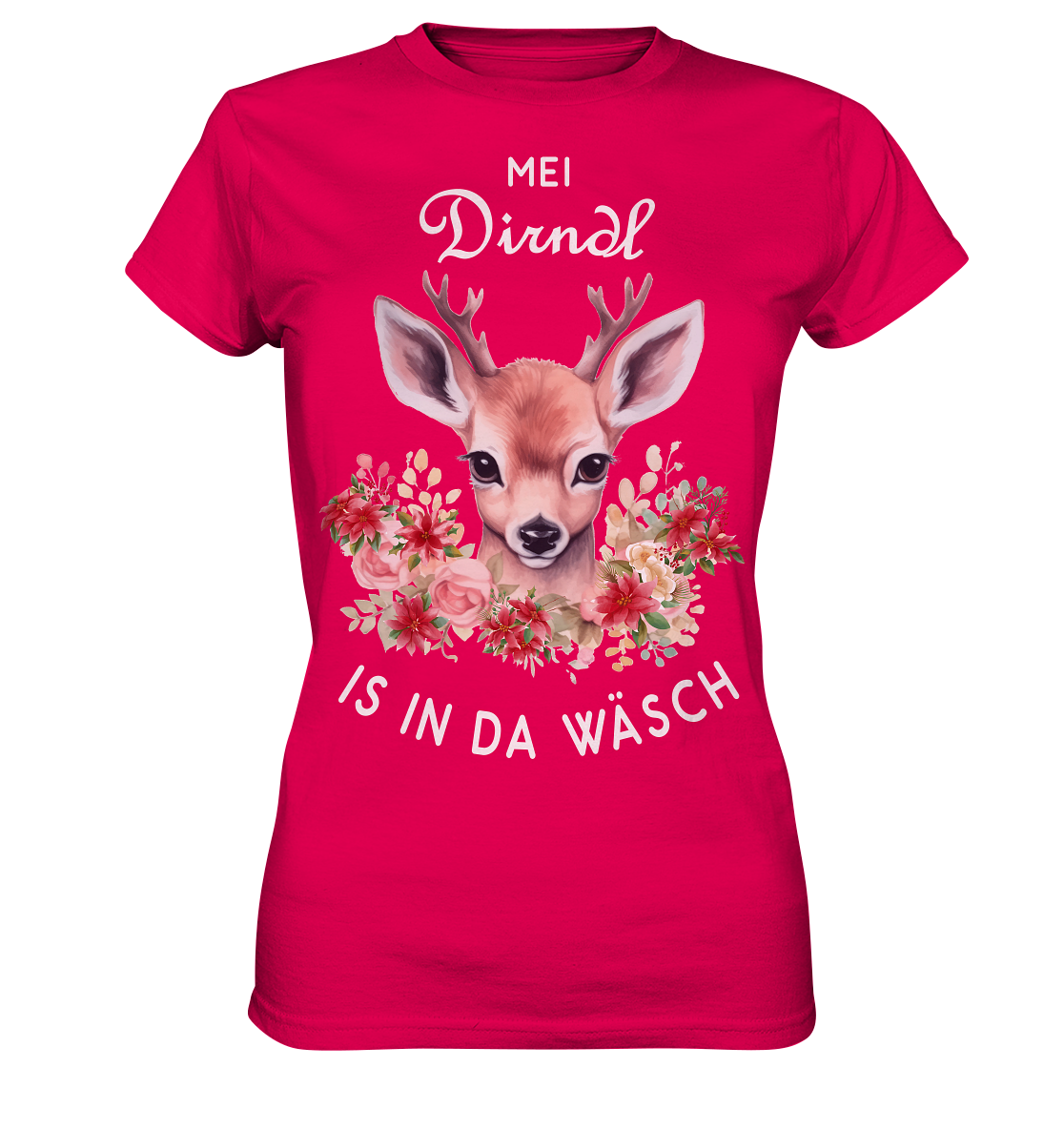 Mei Dirndl Is In Da Wäsch | Damen Premium T-Shirt