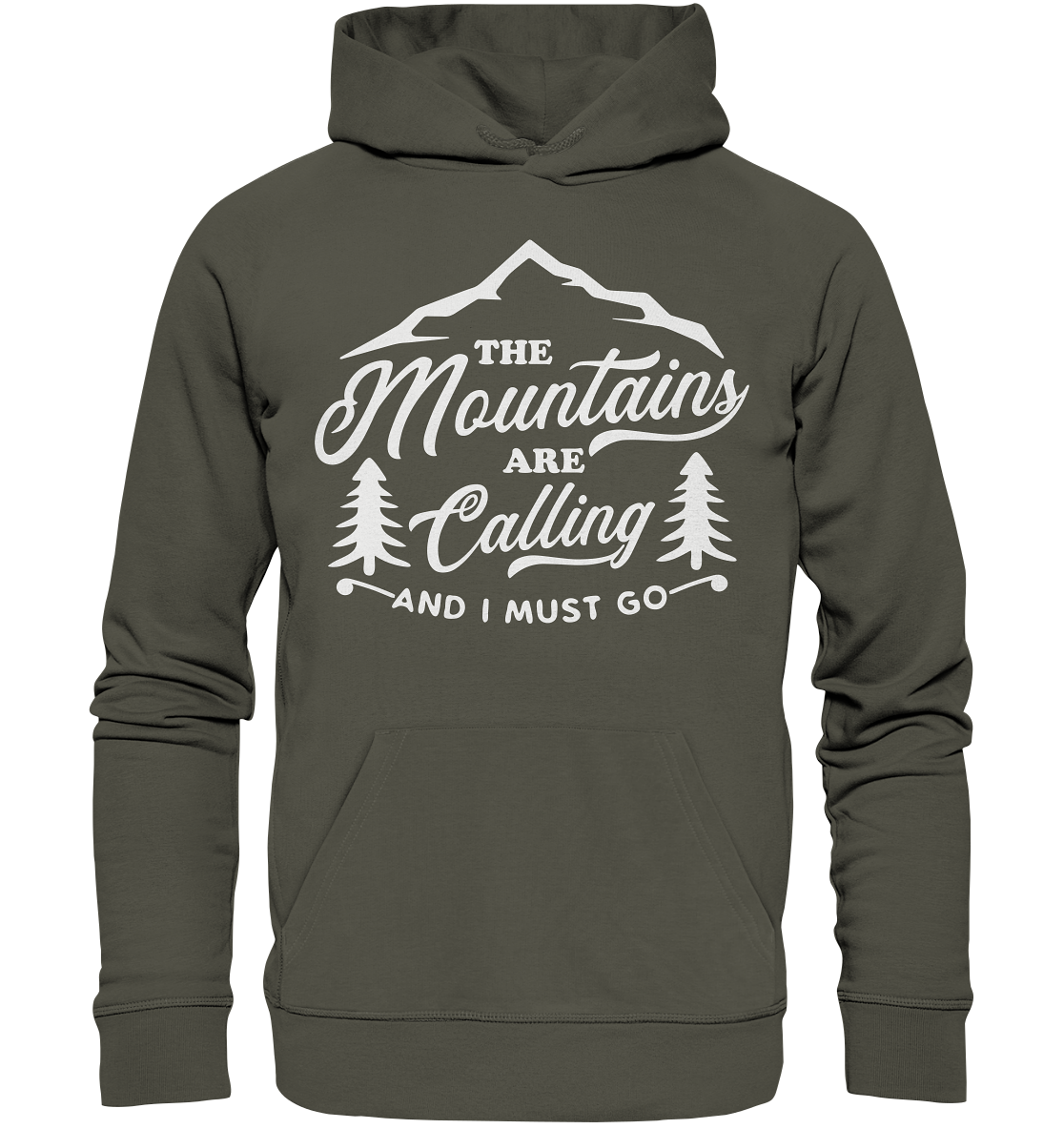 The Mountains Are Calling - Organic Basic Hoodie