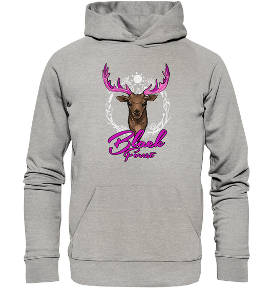 Black Forest Hirsch | Organic Hoodie Gr. L