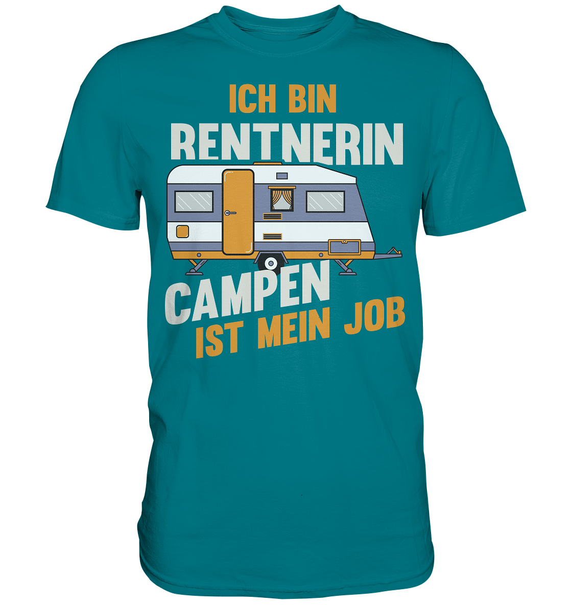 Rentnerin Camping Wohnwagen - Premium Shirt