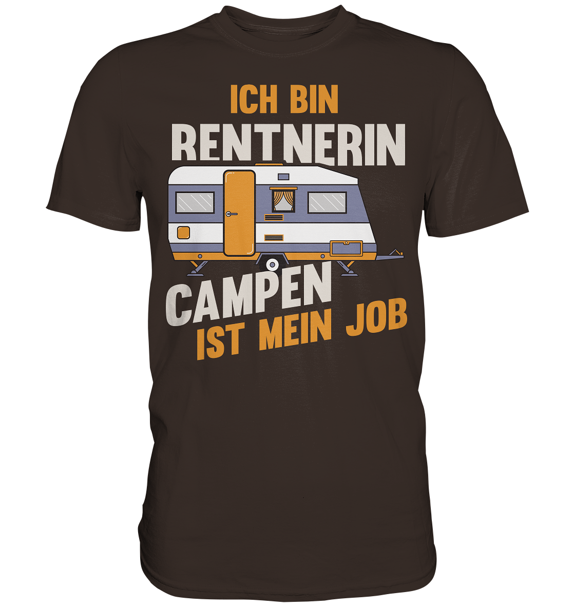Rentnerin Camping Wohnwagen - Premium Shirt
