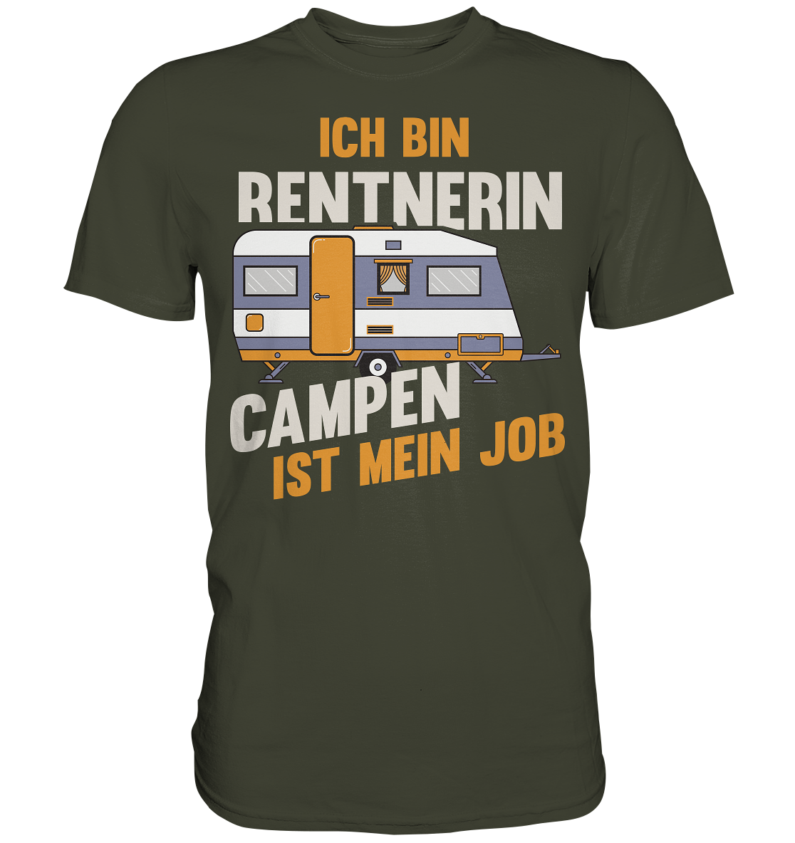 Rentnerin Camping Wohnwagen - Premium Shirt