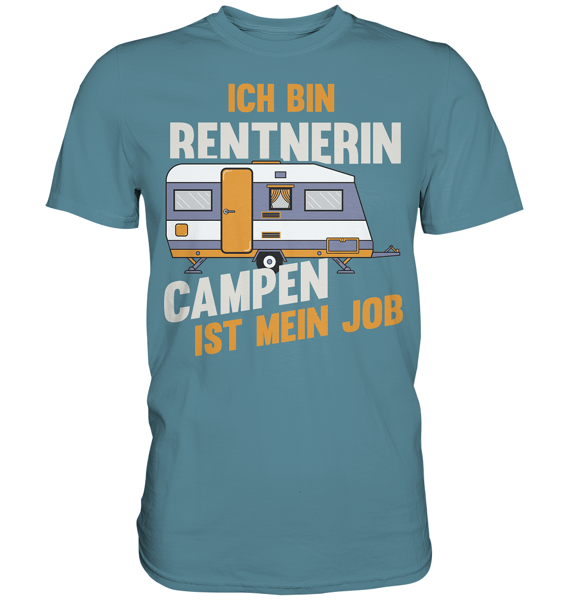 Rentnerin Camping Wohnwagen - Premium Shirt