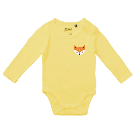 Schlauer Fuchs | Bio Baby Langarm Body