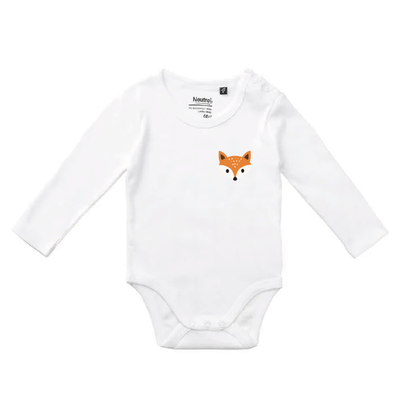 Schlauer Fuchs | Bio Baby Langarm Body