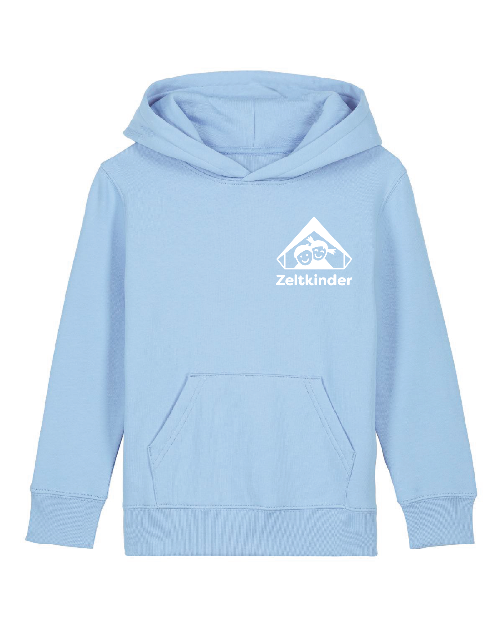 Zeltkinder | Bio Kinder Hoodie | Frontdruck