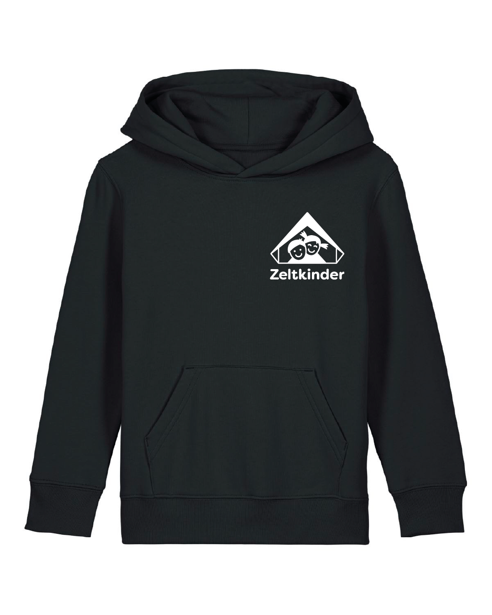 Zeltkinder | Bio Kinder Hoodie | Frontdruck