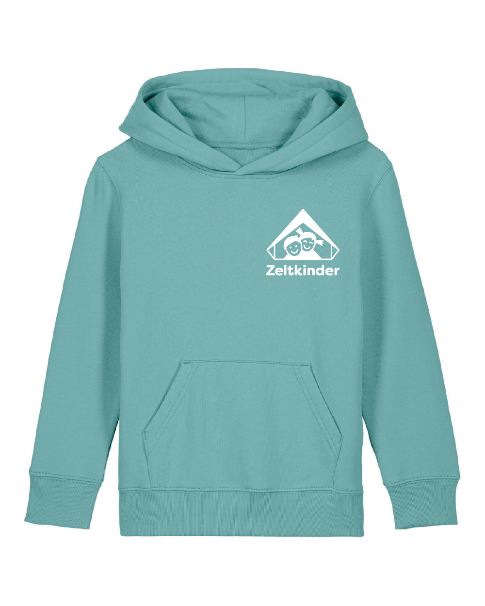 Zeltkinder | Bio Kinder Hoodie | Frontdruck