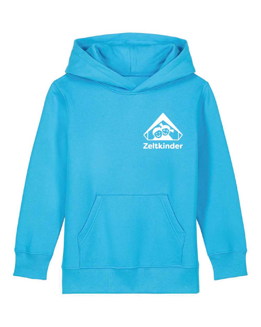 Zeltkinder | Bio Kinder Hoodie | Frontdruck